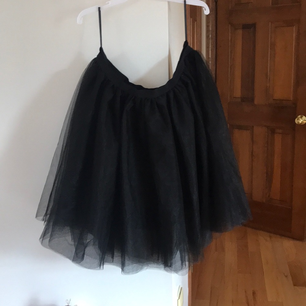 Black tulle skirt